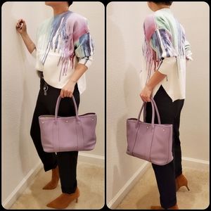 100% Italian genuine calf leather handbag